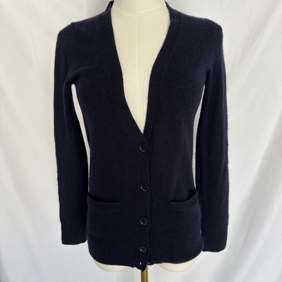 J.Crew 100% Cashmere V-Neck Cardigan Sweater - Picture 1 of 8